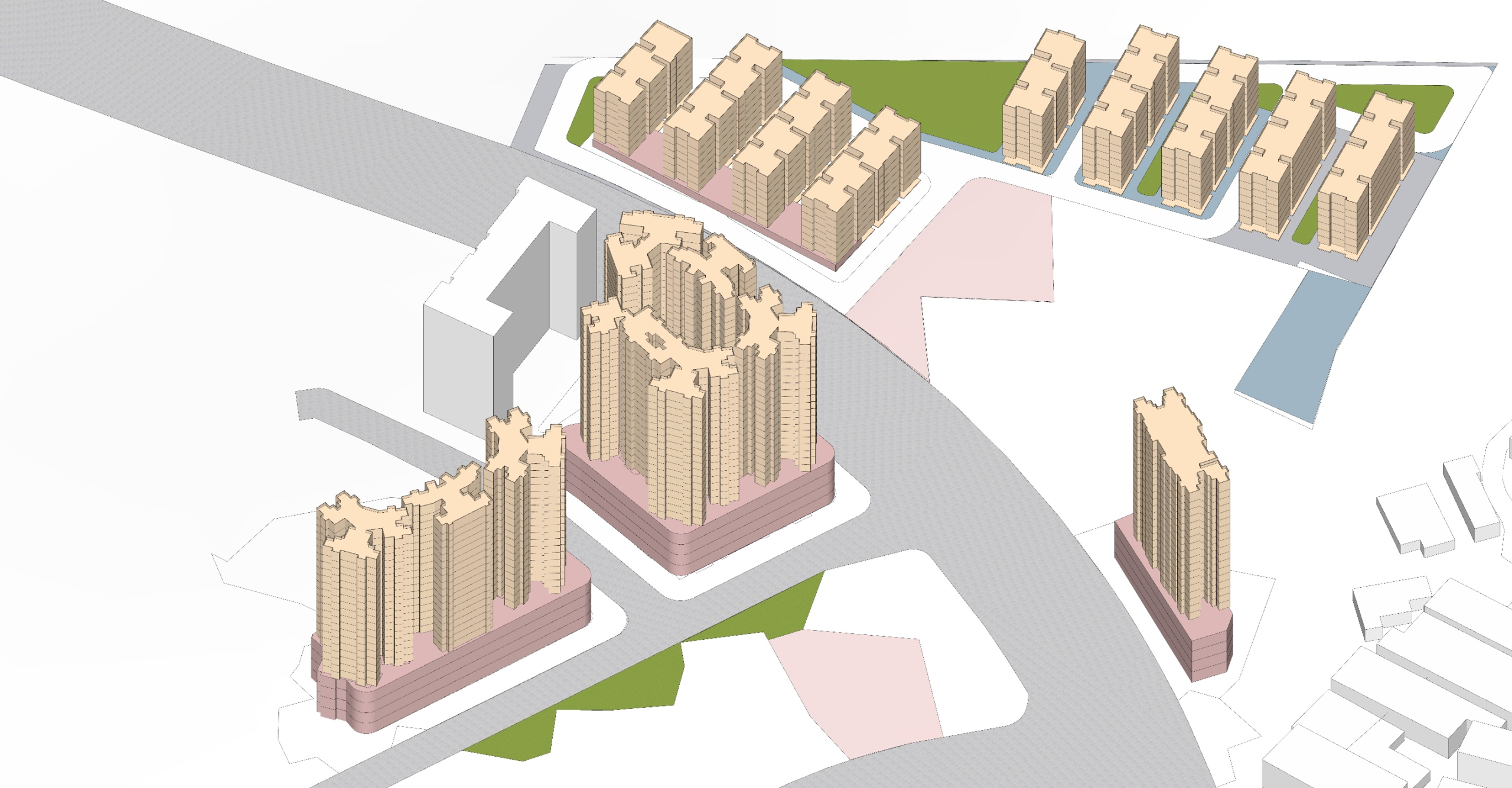 Phoolpada 3D Massing Blocks
